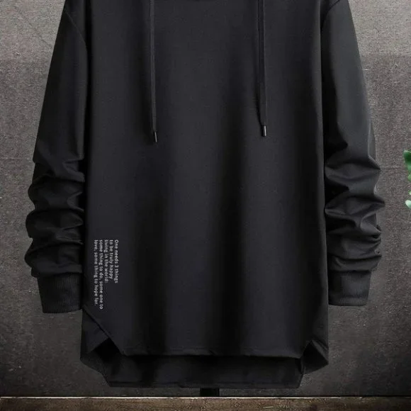 Black Mens Hoodie - Picture 2 of 7